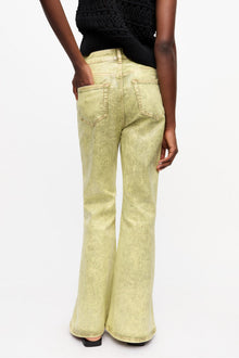Jeans in Green Foil | Golden Cypress