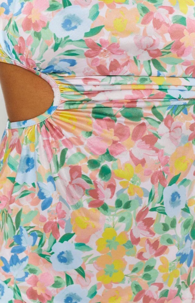Jenna Cut Out Mini Dress | Multi