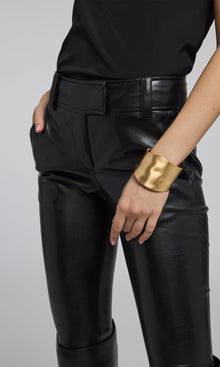 Alexandra Vegan Leather Pants | Black