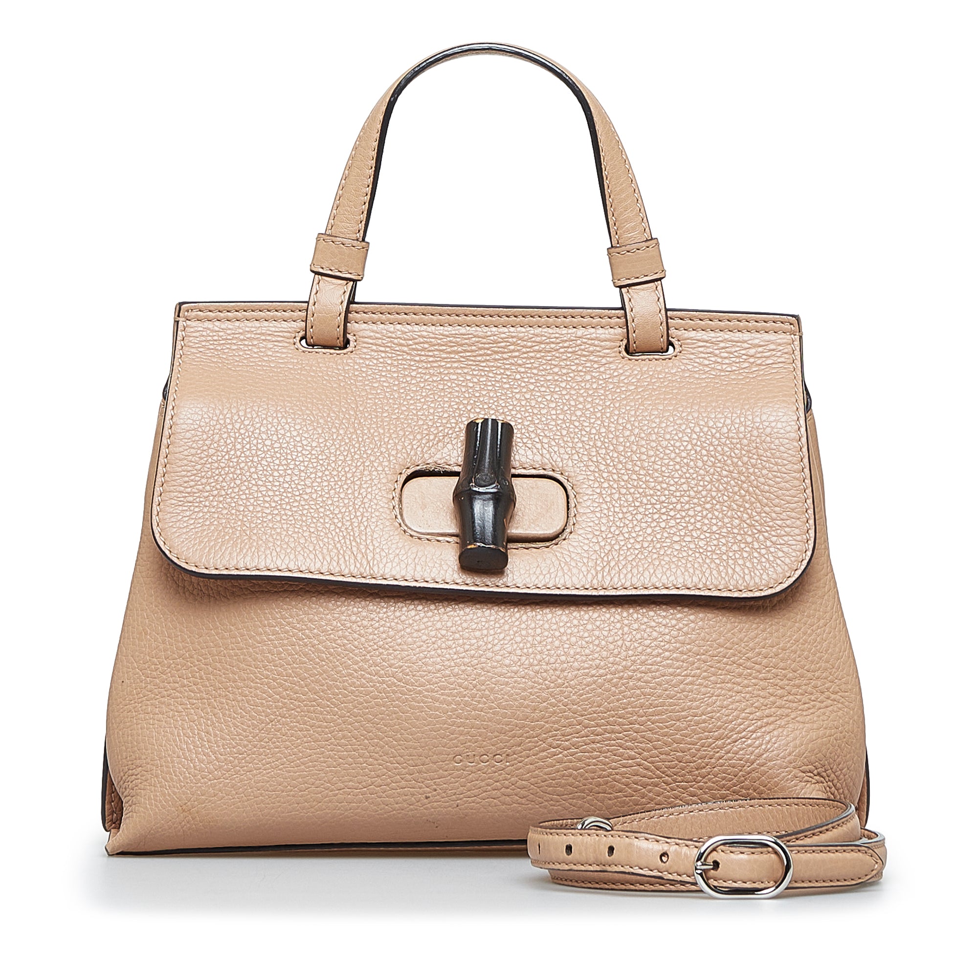 Gucci Pre-Owned Small Bamboo Daily Satchel | Women | Brown x Beige