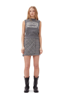 Graphic Wool Vest | Frost Gray