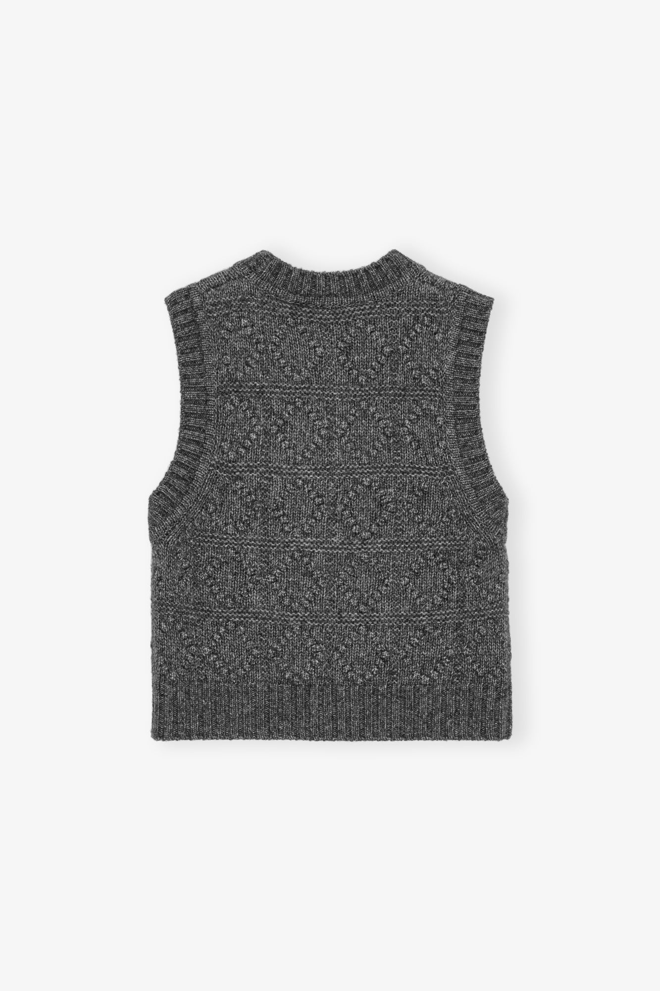 Wool Cotton Bubble Vest | Phantom