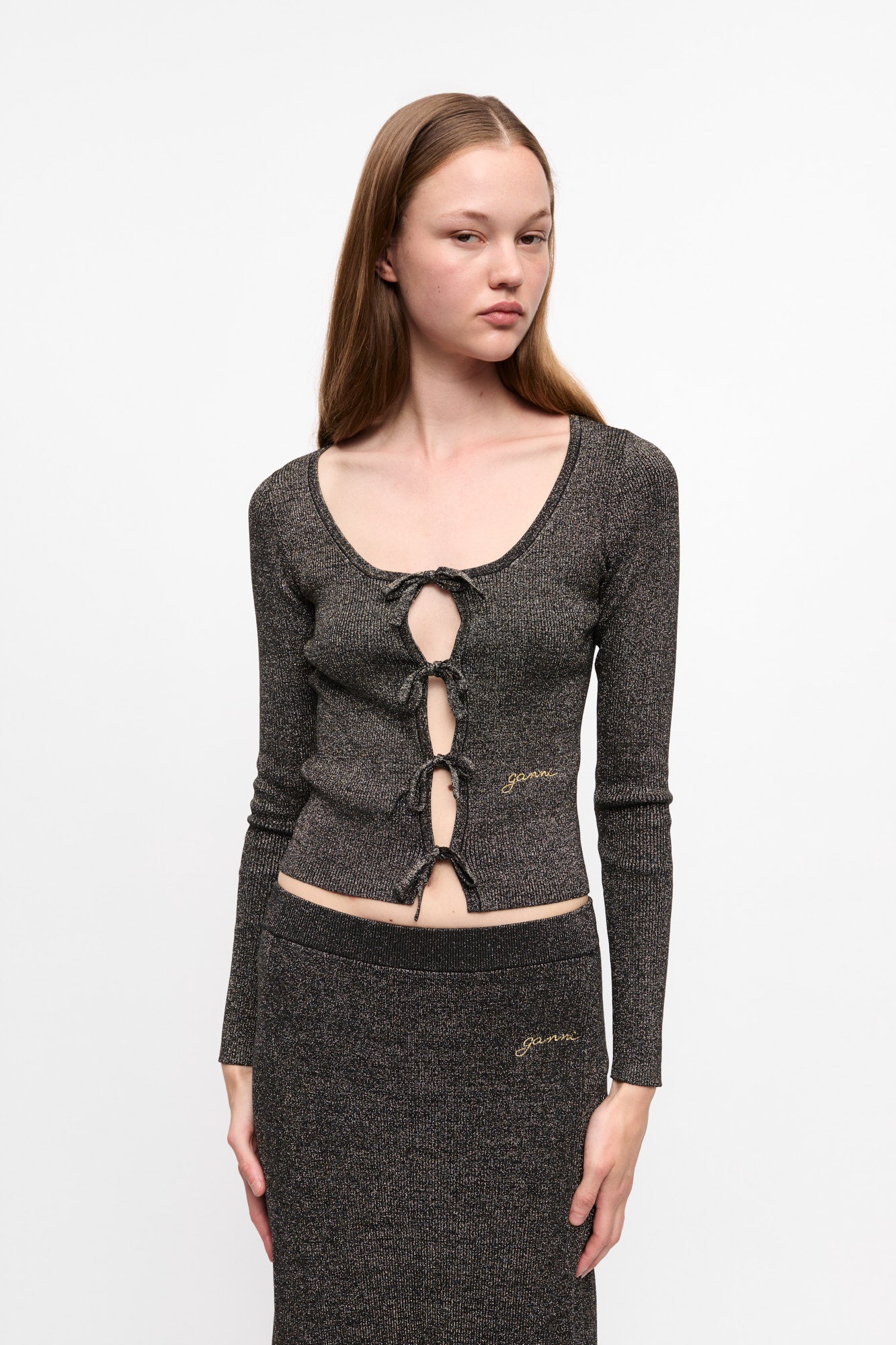 Light Sparkle Rib Blouse | Multicolour