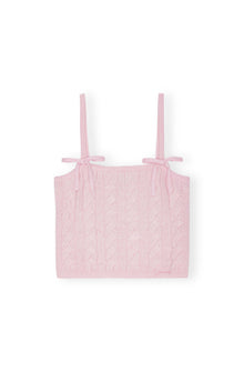 Cashmere Mix Strap Top | Mauve Chalk