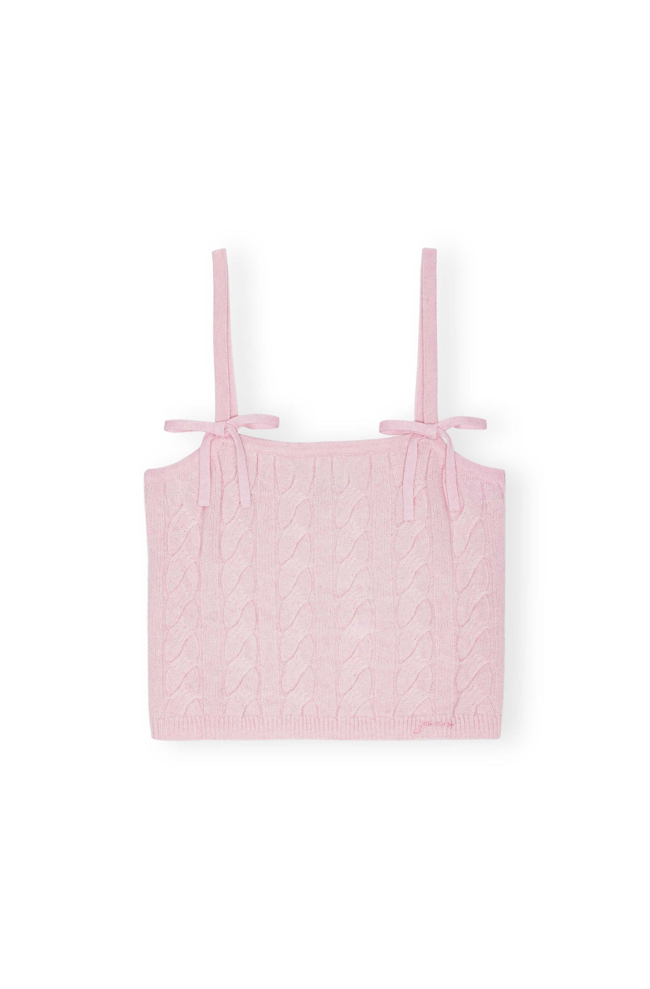 Cashmere Mix Strap Top | Mauve Chalk