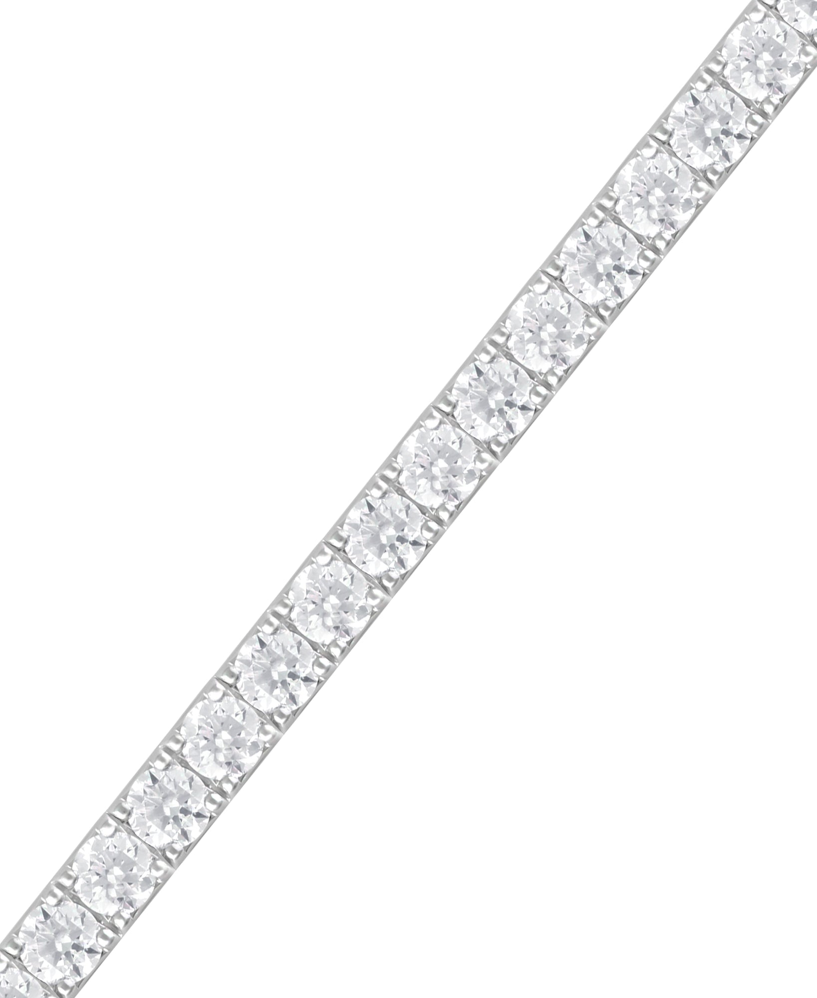 Womens | Tennis Bracelet | 14K White Gold | 15.2 CTW Round Cut Lab Grown Diamond | G-SI