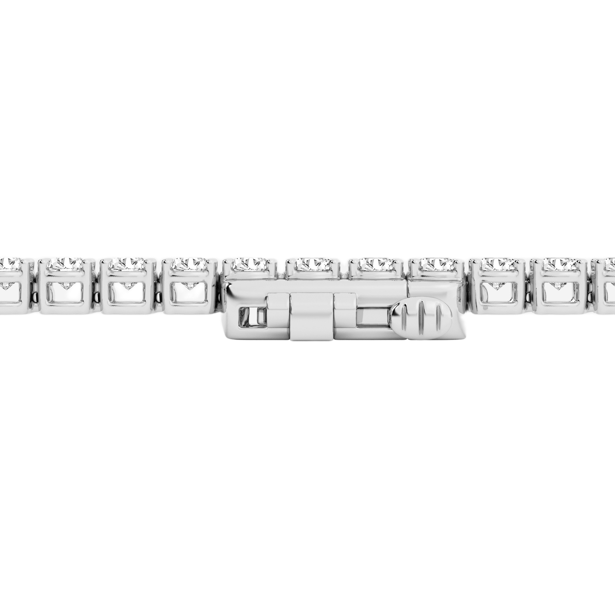 Womens | Tennis Bracelet - I | 14K White Gold | 3 CTW Round Cut Lab Grown Diamond | F-VS2