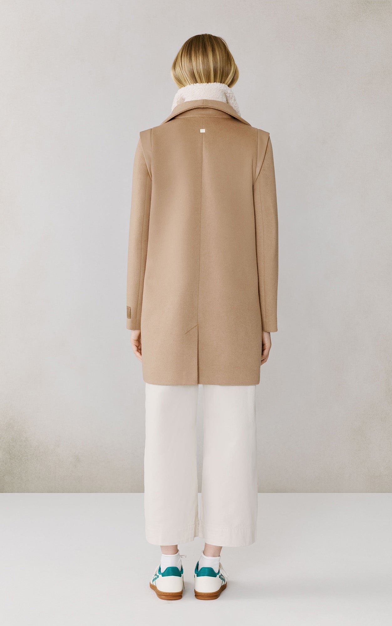 Kiana Moto Coat In Wool | Teak