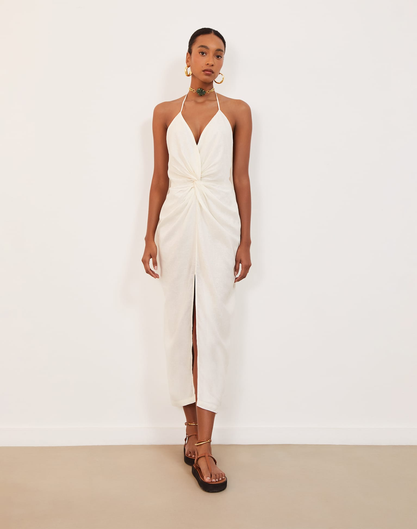 Kana Midi Dress | Off White