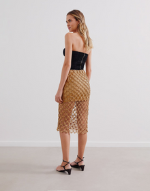 Kim Midi Skirt | Walnut