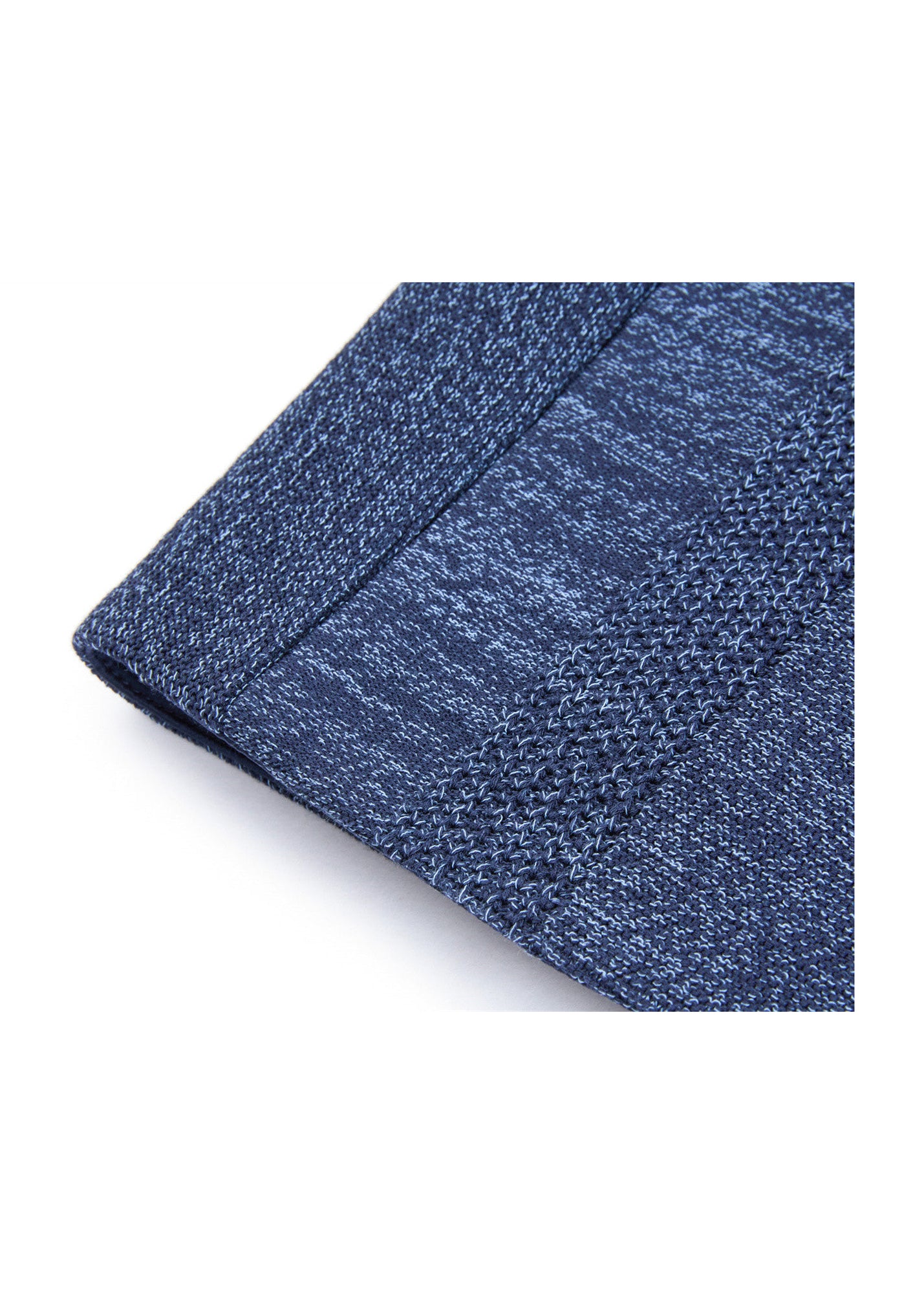 Knit Denim-Look Jacket | Navy