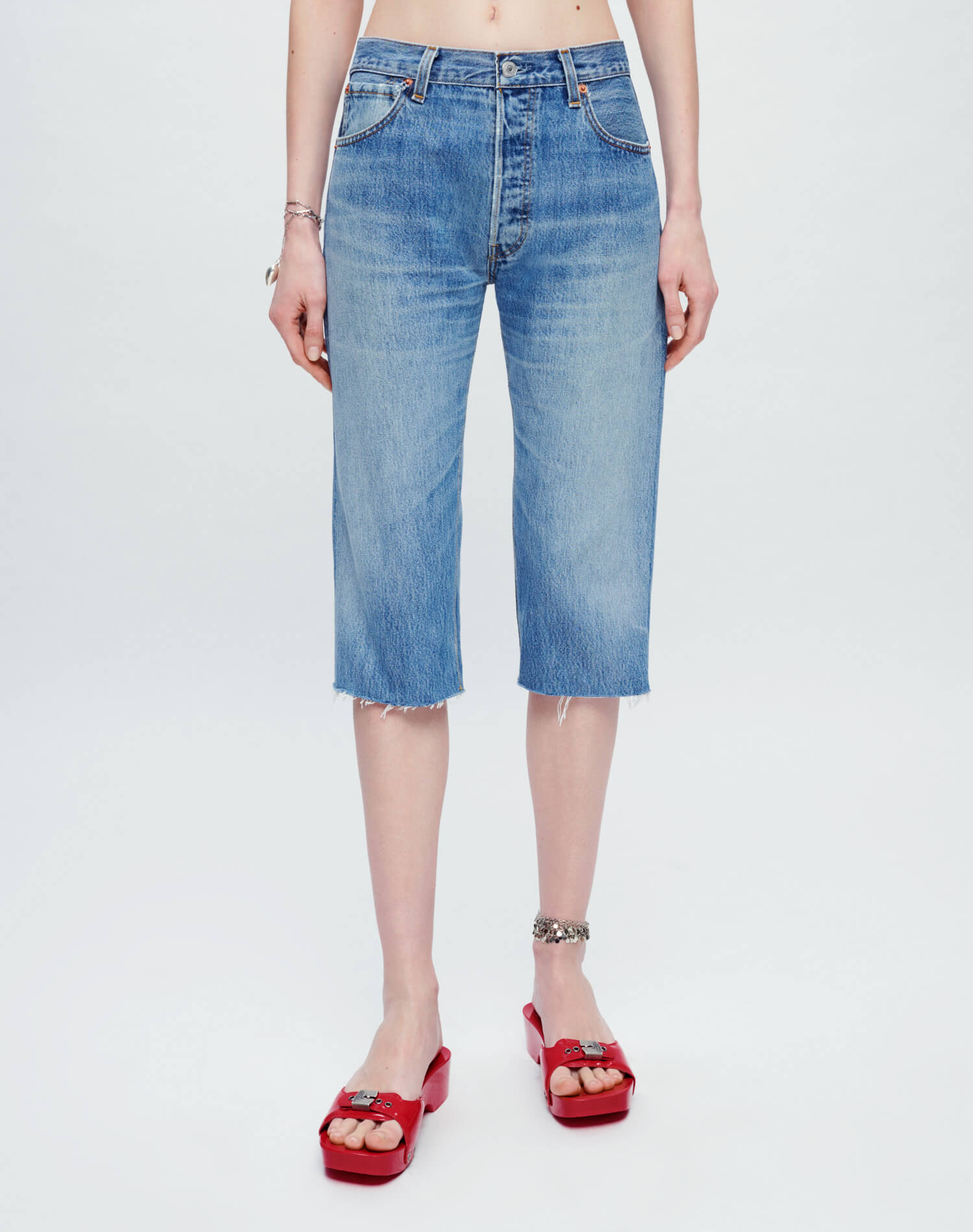 Womens | Upcycled Vintage | Levi's Pedal Pusher | One-of-a-kind | Indigo