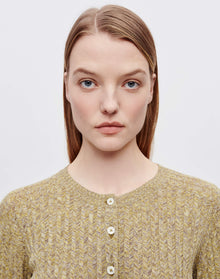 Womens | Chevron Rib Cardi | Pear