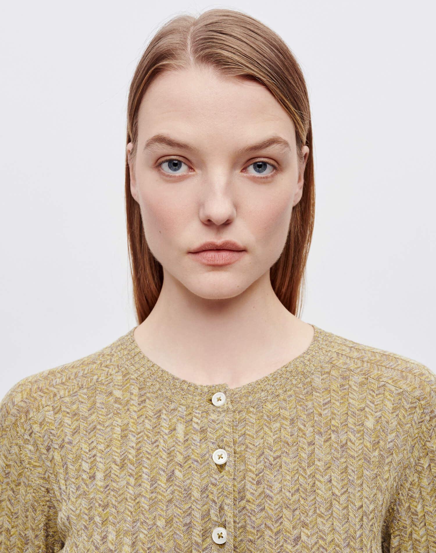 Womens | Chevron Rib Cardi | Pear