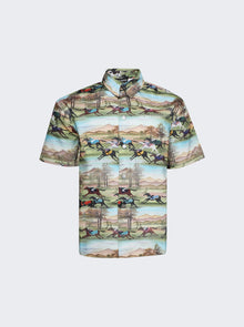 Men | Les Benjamins | Neil Short Sleeve Shirt 501 | Allover Horse Print