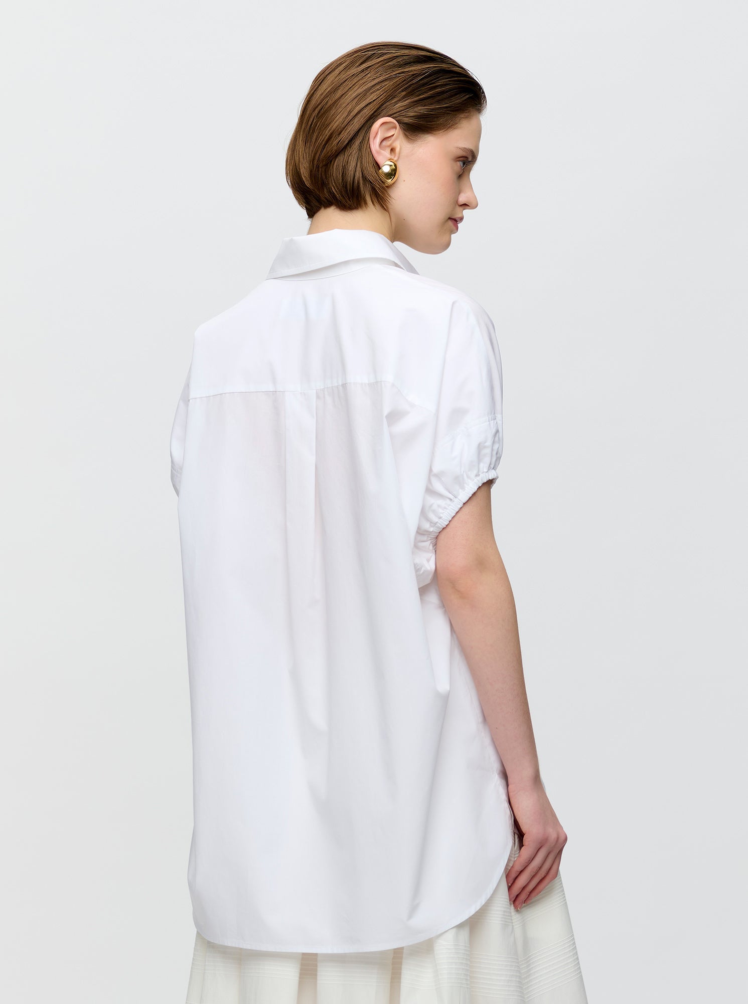 Lecce Capsleeve Shirt | White