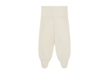 Organic Cotton Leggings with Feet | Ecru - No Dye
