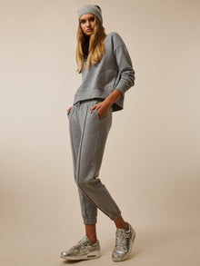 Women | Wool Cashmere Beanie | Grey Heather