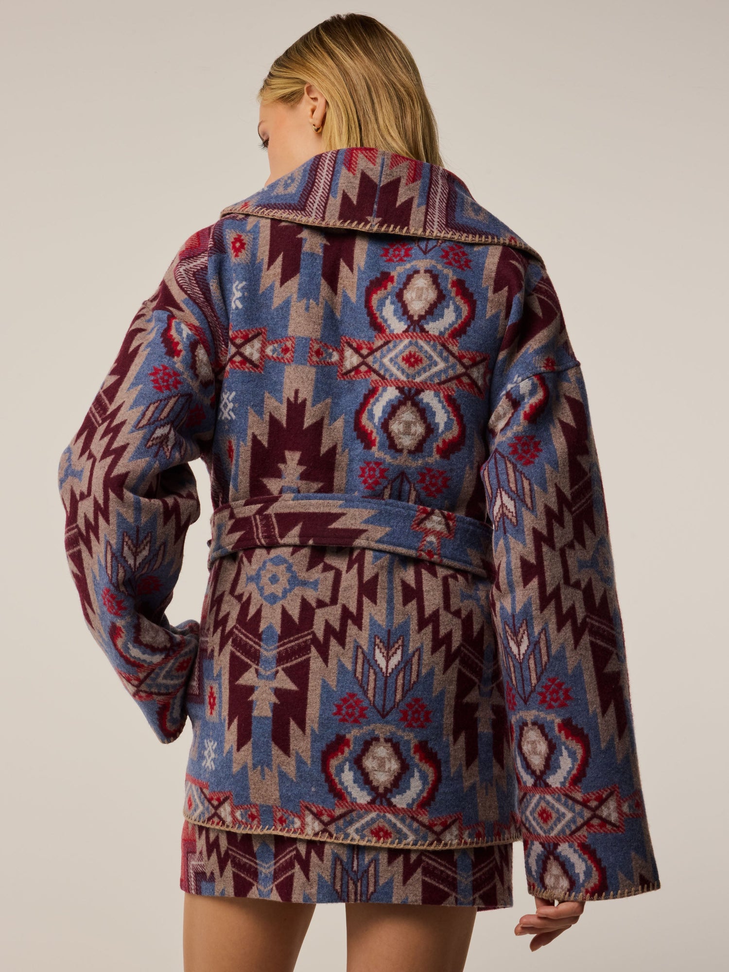 Women | Americana Wool Jacket | Clay Multi
