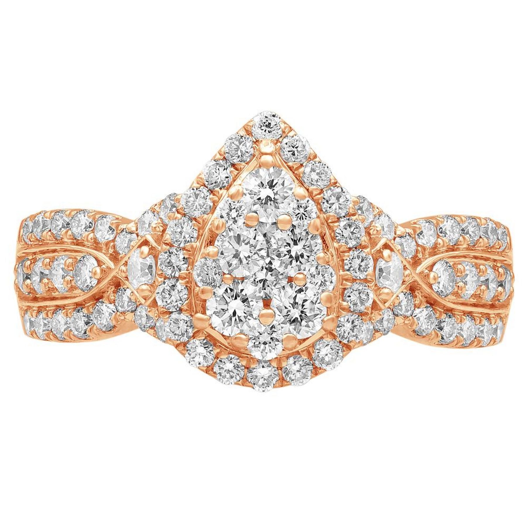 1.00 CT Round Lab-Grown Diamond | Engagement Ring | 10K Rose Gold | G Color | SI Clarity