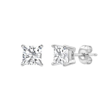 1.50 CT Princess Lab-Grown Diamond | Stud Earrings | 14K White Gold | F Color | VS Clarity