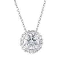 1.21 CT Round Lab-Grown Diamond | Pendant | 14K White Gold | G Color | VS Clarity