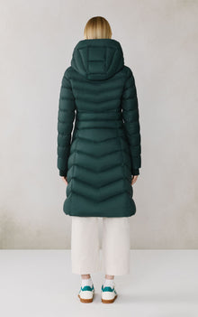 Lita-U Midi Down Coat | Midnight Forest