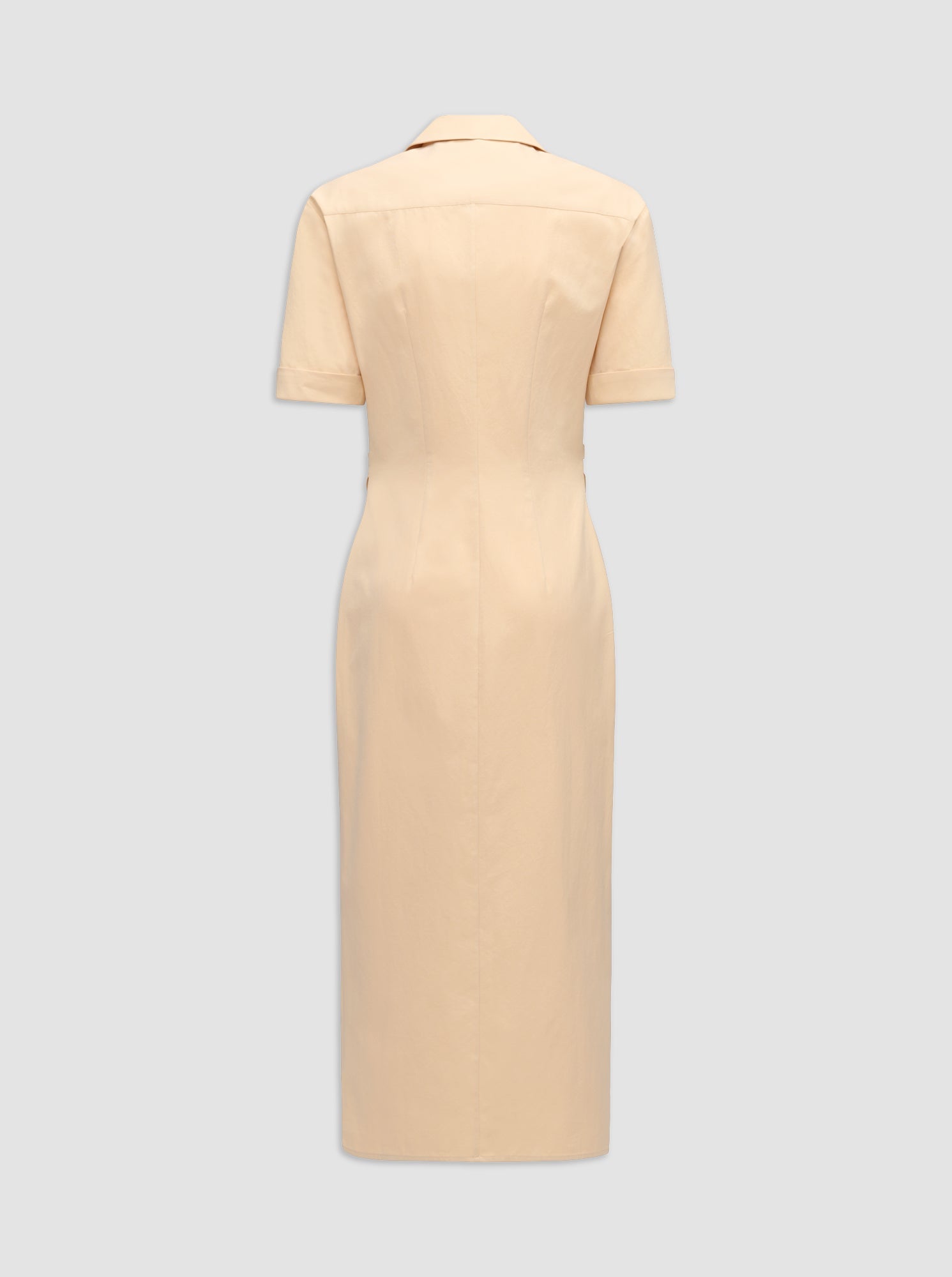 Lou Fitted Shirt Dress | Apricot