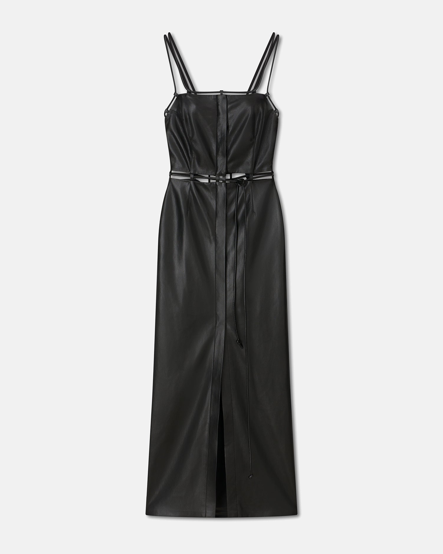 Womens | Loula Saleokobor Alt-Leather Dress | Black