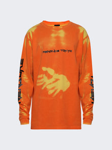 RENSUKE TOKYO | Long Sleeve Loose Fitting Tee And Yellow | Orange