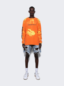 RENSUKE TOKYO | Long Sleeve Loose Fitting Tee And Yellow | Orange