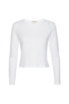 AMO Denim L/S Babe Tee in White