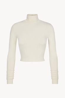 CROPPED FITTED TURTLENECK TOP - ETERNE