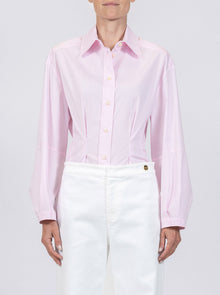 Lucia Lantern Sleeve Shirt | Pink