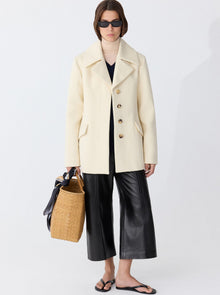 Lucky Peacoat | Cream