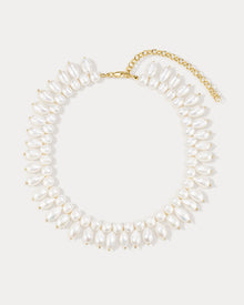 The Mallorca Pearl Statement Necklace | Freshwater Pearls | Gold