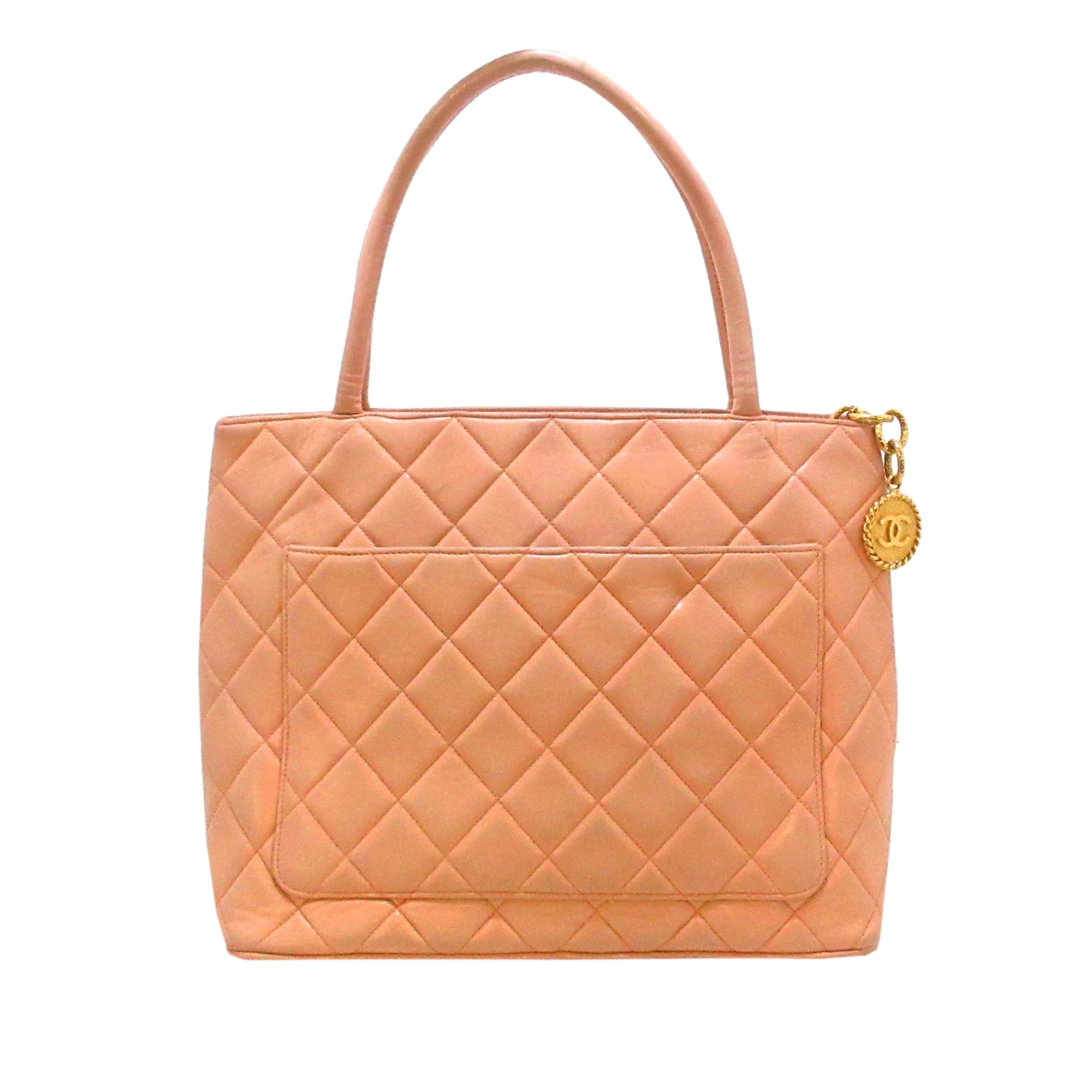 Chanel Pre-Owned Lambskin Medallion Tote | Women | Orange