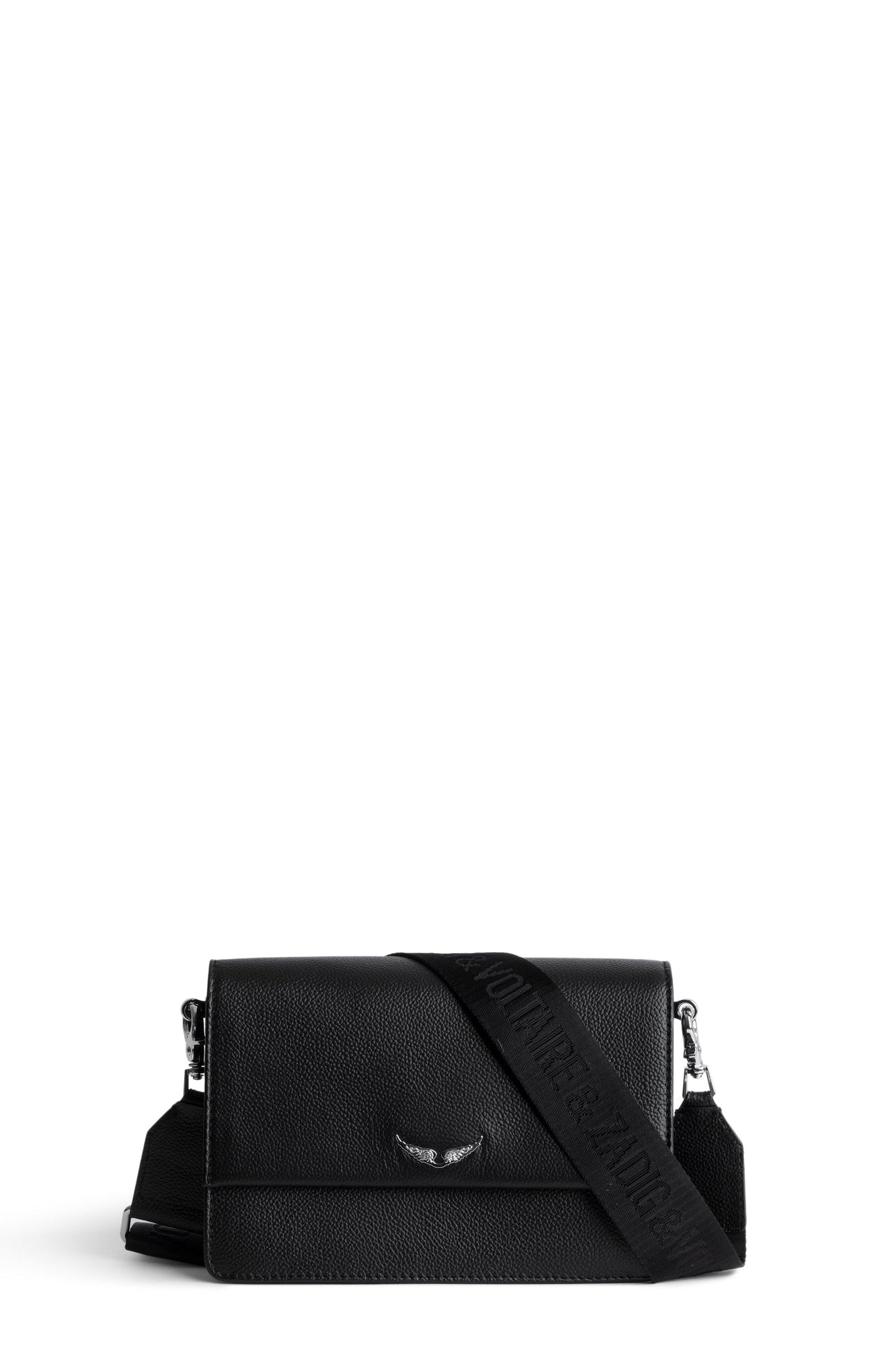 Lolita Wings Grained Leather  | Black