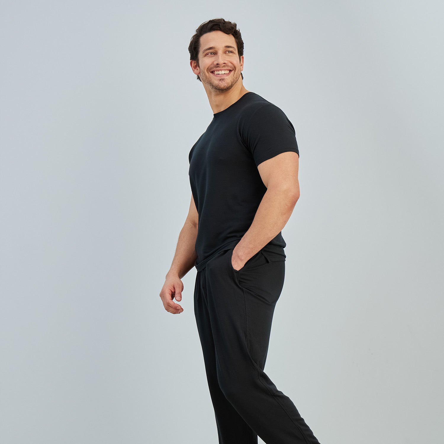 Modal French Terry Lounge Pants | Black