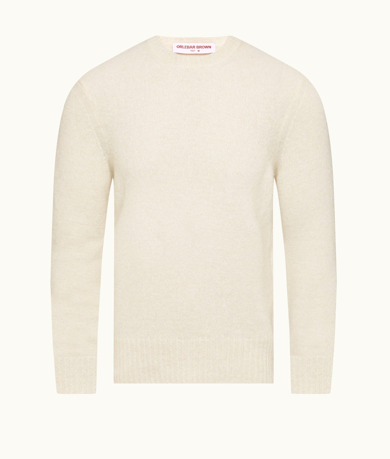 Lorca Alpaca Merino Tailored Fit Alpaca-Merino Knit Jumper | Cashew