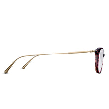 M2045 Rectangle Optical | Bordeaux Stripe | Clear Lens | 50MM