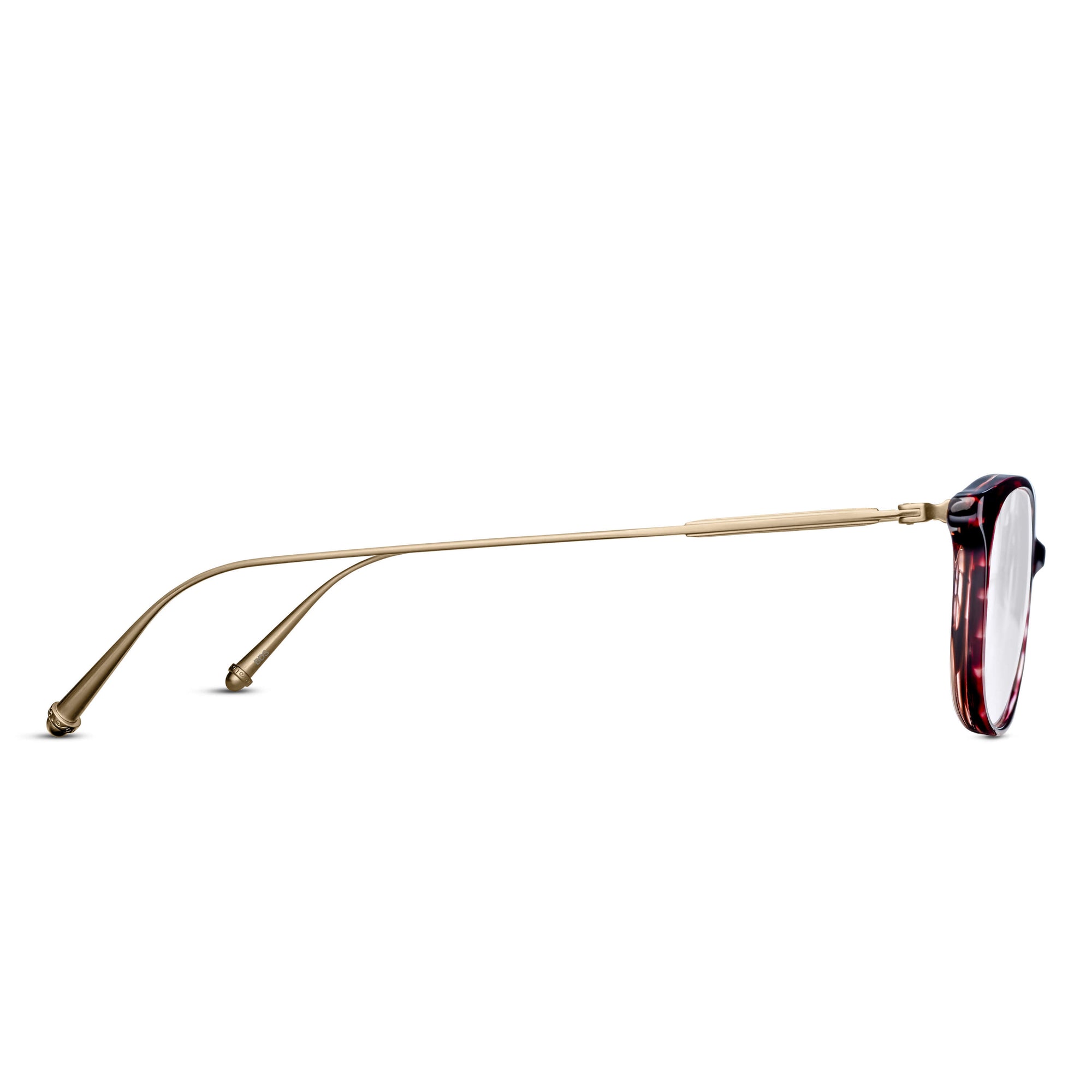 M2045 Rectangle Optical | Bordeaux Stripe | Clear Lens | 50MM