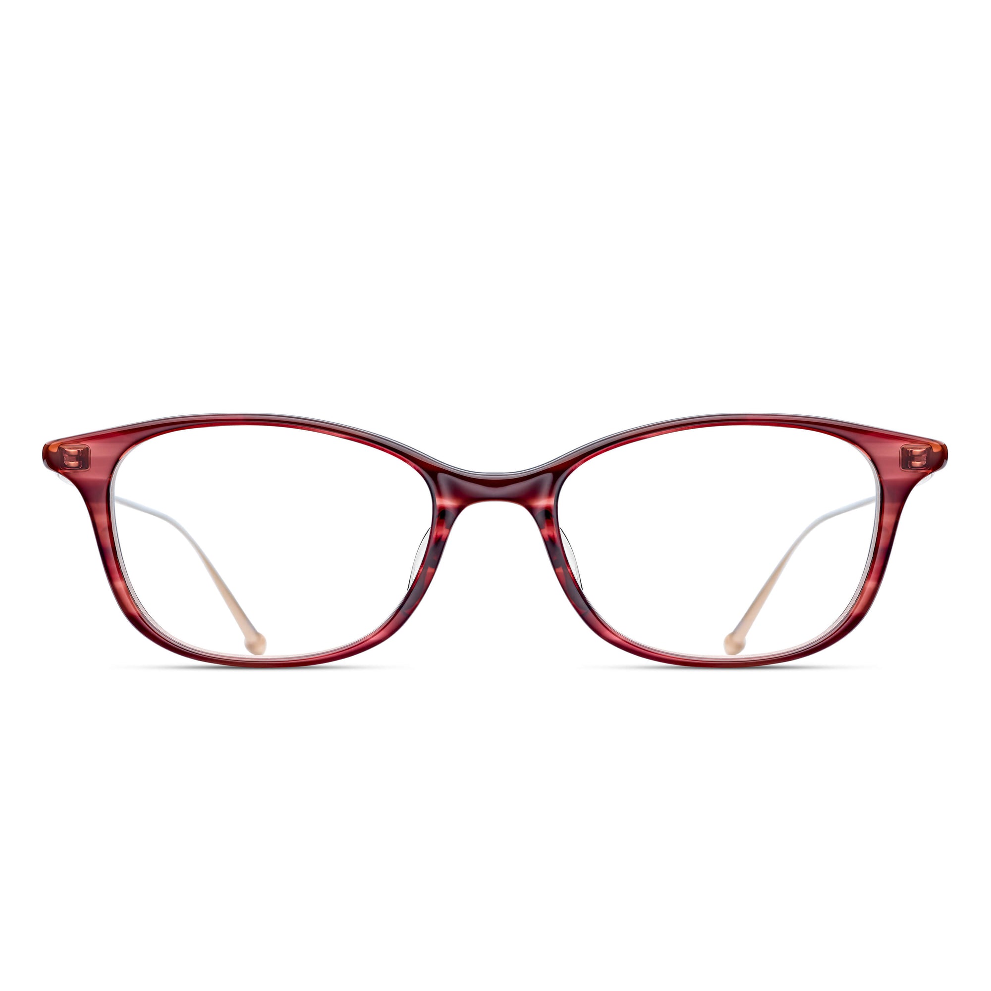 M2045 Rectangle Optical | Bordeaux Stripe | Clear Lens | 50MM
