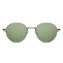 M3083 Panto Sunglass | Antique Gold | G-15 Green Lens | 49MM