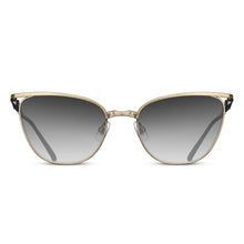 M3102 Cat Eye Sunglass | Brushed Gold/Black | Grey Gradient Lens | 56MM