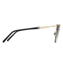 M3102 Cat Eye Sunglass | Brushed Gold/Black | Grey Gradient Lens | 56MM