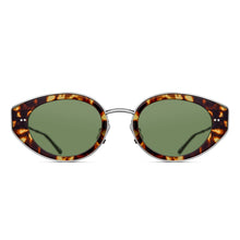 M3120 Cat Eye Sunglass | Tokyo Tortoise/Brushed Silver | Sage Green Lens | 52MM