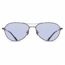Unisex | M3139 Aviator Sunglass | Antique Silver | Cafe Blue Lenses | 57MM