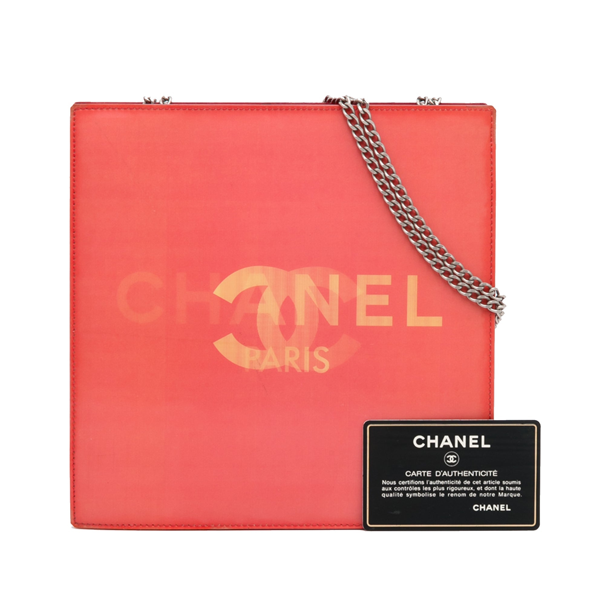 Chanel Pre-Owned Holographic Chain Shoulder Bag | Women | Red