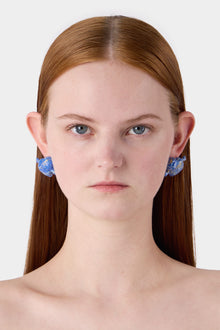 Small 'Cuore Di Pietra' Earrings Silver | Women | Shiny Blue